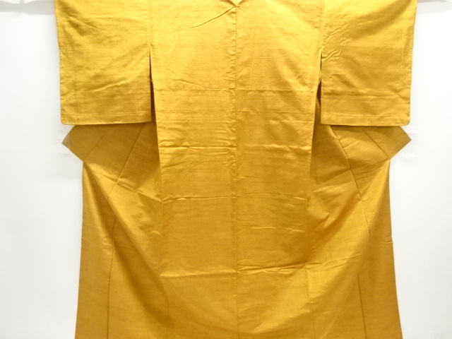 未使用品　手織り紬単衣着物